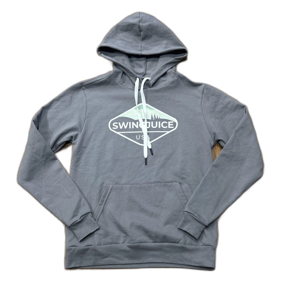 Swing Juice Hoodie Mens XS Gray Performance Golf Stretch Fleece Lined Sweatshirt